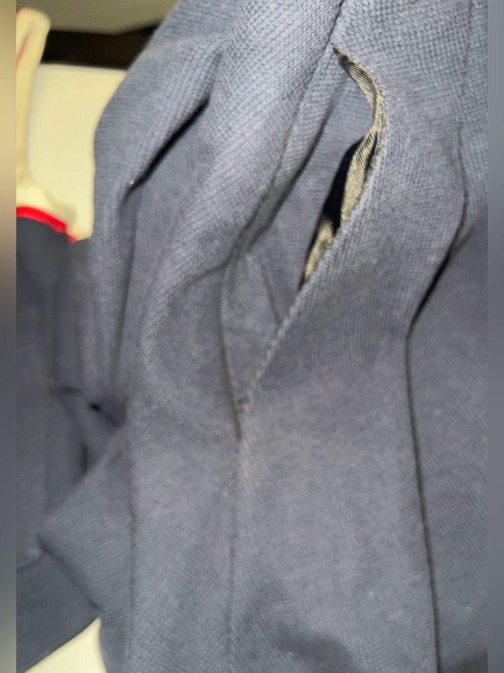 Gucci Authentic Navy Vest with Red & White Trim & Gold Buttons Ladies Medium - Picture 10 of 16